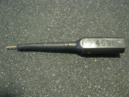 Pomona 4691-0 (black) banana test adapter with #22 pin  ( used ) for sale