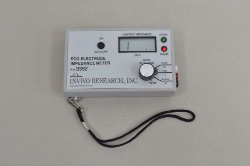 Invivo Research ECG Electrode Impedance Meter P/N 9392 (12340)