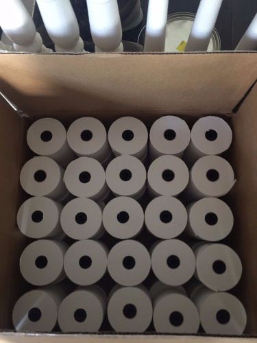 BOND 3&#034; x 165&#039; CARBONLESS PoS RECEIPT PAPER 50 ROLLS ** FREE SHIPPING **