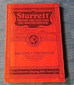 Starrett, precision tools, catalog no.26, 1938. excellent condition! for sale