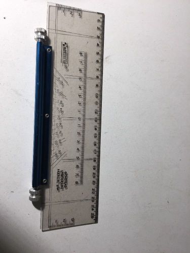 GONSTEAD SPINOGRAPH PARALLEL RULER #64 STEEL ROLLER X-RAY CHRIOPRACTIC