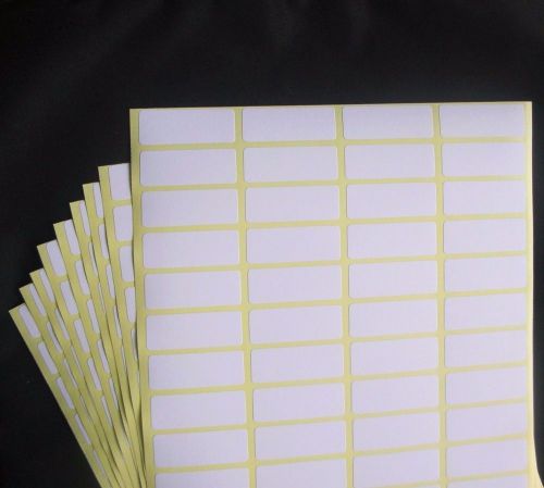 BUY 100pcs 0.5x1.5&#034; Sticky Sticker Label White Blank Self Adhesive Note Tag Lab