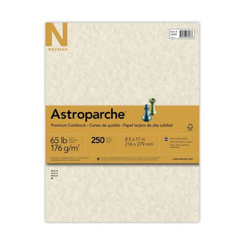 Neenah Astroparche Cover Stock 8 1/2 x 11 Inch Natural 250 Sheets (26428)