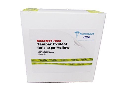 Kahntact USA Yellow Tamper Evident Roll Tape (Segmented)