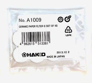 100Bag Ceramic Paper Filter A1009 (=1000pcs) HAKKO Desoldering Tool Japan