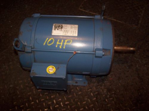 NEW WEG 10 HP AC ELECTRIC PUMP MOTOR 213JM FRAME 3515 RPM 208-230/460 VAC ODP