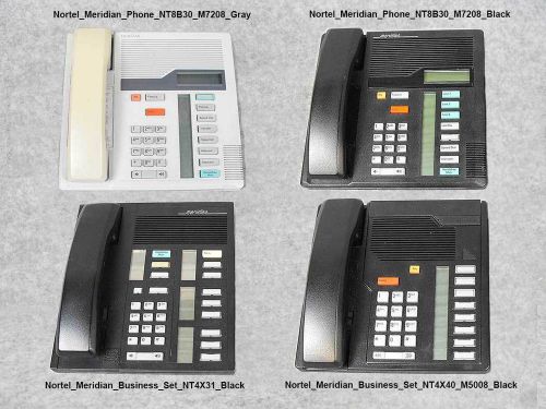 Nortel norstar nt8b30 m7208 meridian nt4x31, nt4x40 m5008 business phones for sale