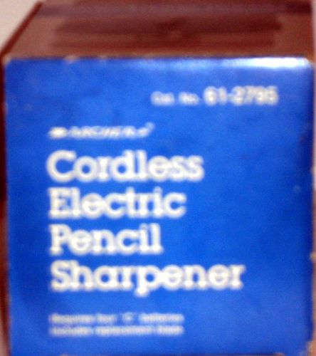 Cordless Electronic Pencil Sharpener (Battery Operated.)