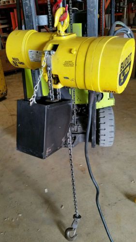 Budgit 1/2 ton 3 phase electric chain fall hoist working for sale