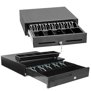 2xhome - 16&#034; Point of Sales POS System Cash Drawer 12v Register Heavy Duty RJ...