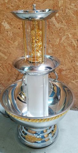 Pontrelli Saturn 24K Gold Decorated Champagne/ Beverage Fountain NICE!!!