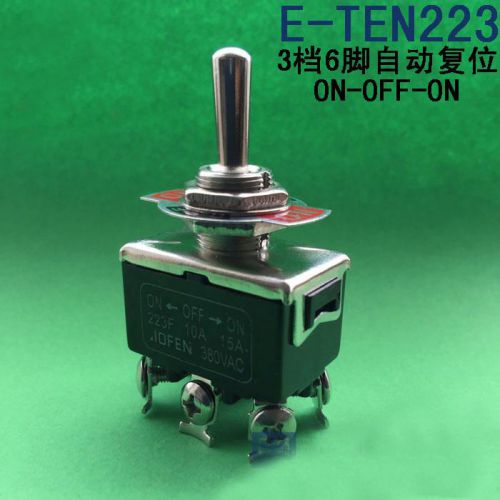 3 PCS 15A 250V 6-pin 3 Position Momentary On-Off-Momentary On Toggle Switches