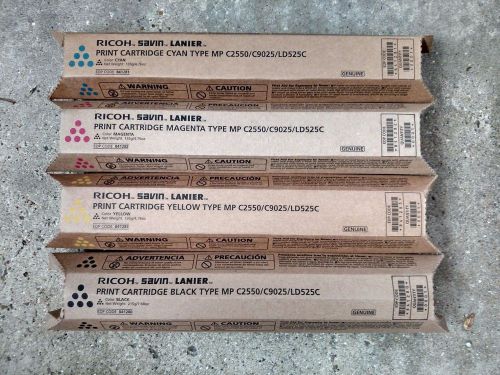 OEM Ricoh MP C2550 CMYK toner - 841281, 841282, 841283, 841280