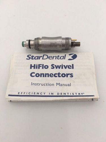 Star dental 6 pin fiber optics hiflo swivel coupler, ref 263773 for sale