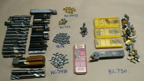 Big machinist tooling lot, inserts, end mills,tap, threading, milling, cnc, for sale