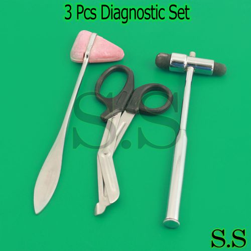 3 Pcs Set Diagnostic EMT Nursing Surigcal EMS Supplies S.S-637