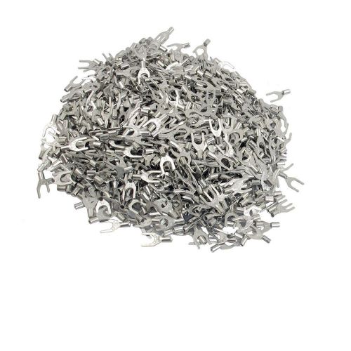 1000 pcs snb1.25-3.2 awg 22-16 non insulated fork terminals connectors for sale