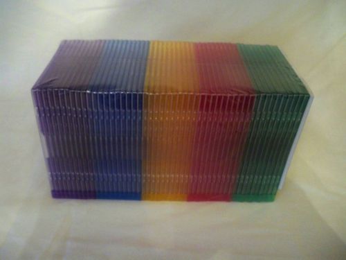 50 x CD DVD jewel cases protective plastic cases