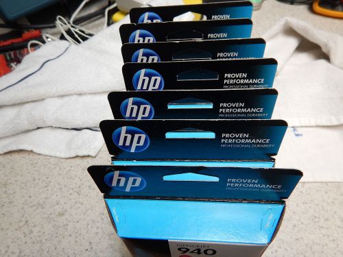 HP 940 - LOT 0F 7 - MAGENTA INK CARTRIDGE C4904AN_ NEW_ EXP 01/2014 &amp; 04/2014