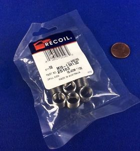 QTY.10  RECOIL M10-1.5X1.5D HELICAL INSERT PART NO. 25103 DRILL SIZE 104MM 13/32