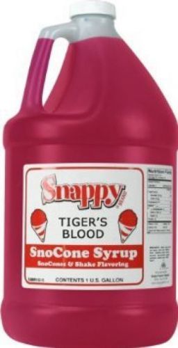 Snappy Snow Cone Syrup - Tiger&#039;s Blood - 1 Gallon