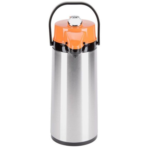 Winco Glass Lined Airpot 2.2-Liter Lever Top Decaf
