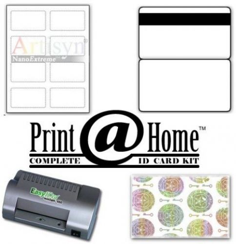ID Card Kit - Make 25 ID Cards With Teslin Paper, Inkjet Printer and Laminator