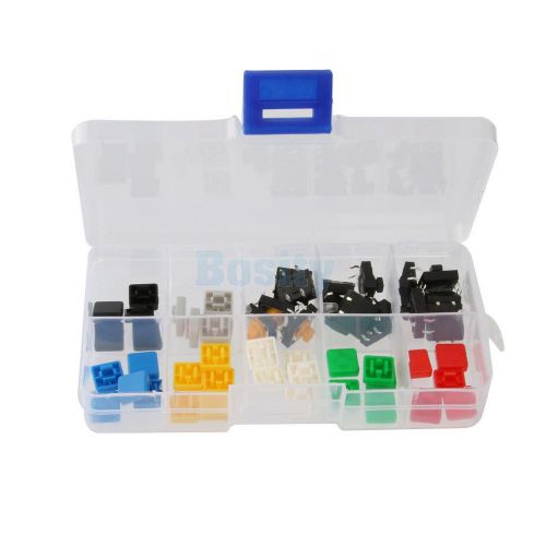 50x Tactile Switch 12x12x7.3mm Momentary Push Button Miniature PCB + KeyCaps