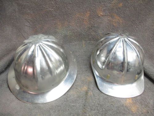 lot of 2 VINTAGE SUPERLITE DUAL SAFETY SUSPENSION  HARDHAT ALUMINUM