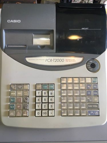 CASIO PCR-T2000 Cash Store Register Digital Electronic Retail **EXCELLENT**