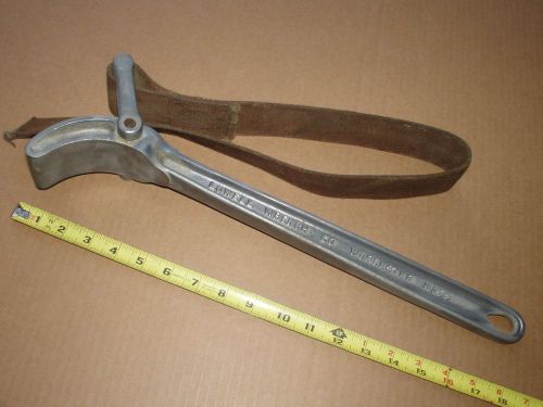 Warnock w-118 strap wrench pipe lowell wrench co. 18&#039;&#039; long usa for sale