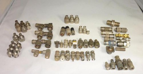 Lot of 64 Amphenol/General Radio Coax &amp; BNC Connectors Adapters CAKZ UG-27A/U