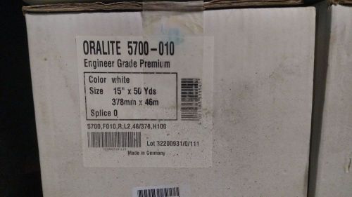 Oralite 5700-010  15&#034; 50 yards 378mm x46m white for sale