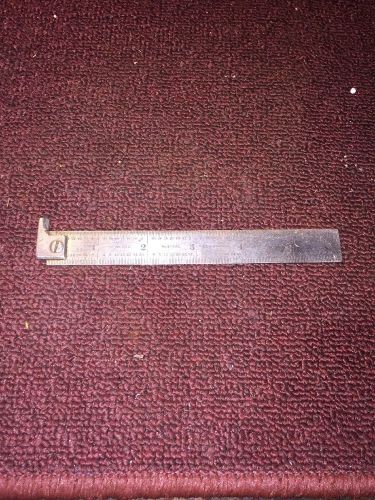 STARRETT 6” No. 303 HOOK RULE, MACHINIST, WOODWORKING TOOLS tempered NO 4