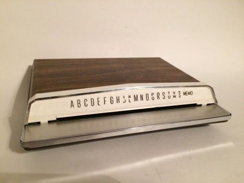 Vintage Rolodex with Memo Pad Alphabetized 7&#034; x 6&#034; x 1.5&#034;