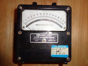 Vintage Weston Model 931 Milliampere DC Meter No. 64023 Untested