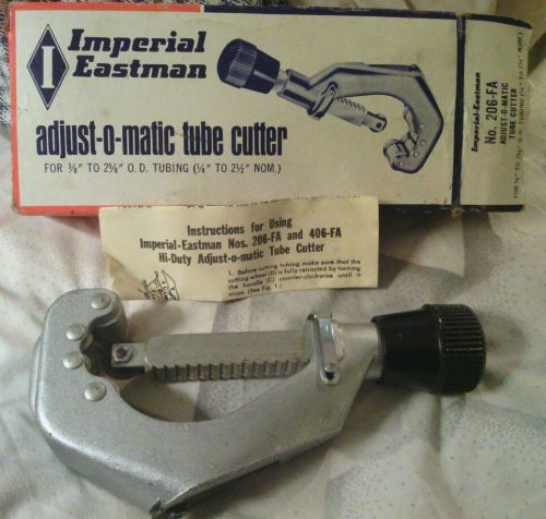 Nos-imperial eastman adjust-o-matic tube cutter no.206-fa, 3/8&#034; to 2-5/8&#034; hiduty for sale