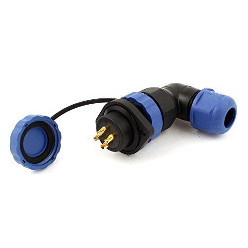 Sd20 4 pin flange elbow waterproof aviation connector plug socket ip68 for sale