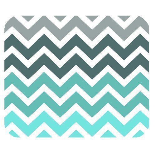 Justin Lee Mouse Pad Gery Turquoise Chevron Mouse Pad Mousepad