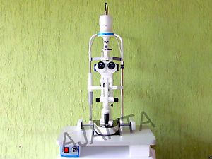 Slit lamp microscope 3 step haag streit type in box ophthalmology s-295 for sale