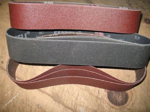 9 pc. SPECIAL 60 grit 2 x 28&#034; sanding/grinding belts to fit Eastwood sander