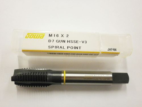 Sowa tool m16 x 2 d7 spiral point yellow ring tap cnc style hss 123-521 st37 for sale