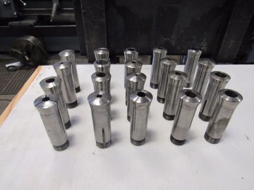 6 H COLLETS 20 PIECES FROM MONARCH LATHE, HOMESHOP MACHINIST DRILL MILL SAW TOOL