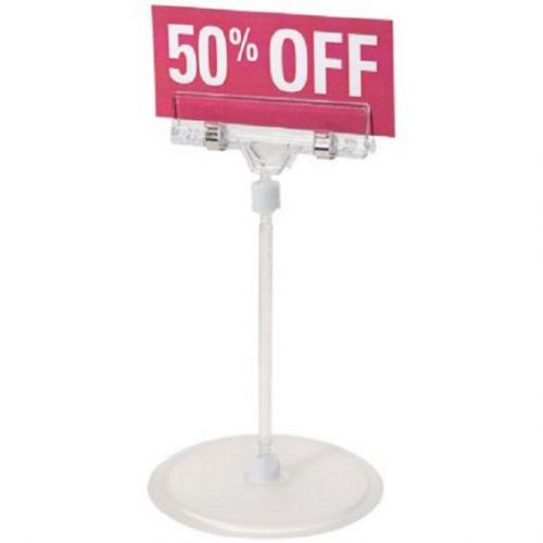 12 pack small sign holders 6.1&#034; with stand clear clip sign display darice brand for sale