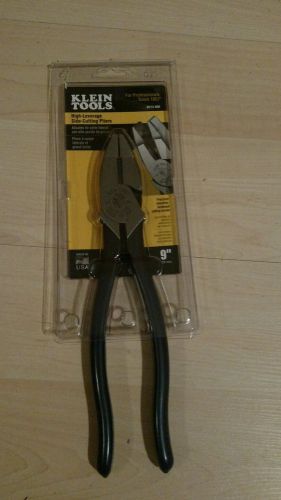 Klein new d213-9ne high leverage 9&#034; lineman pliers with side cutters for sale
