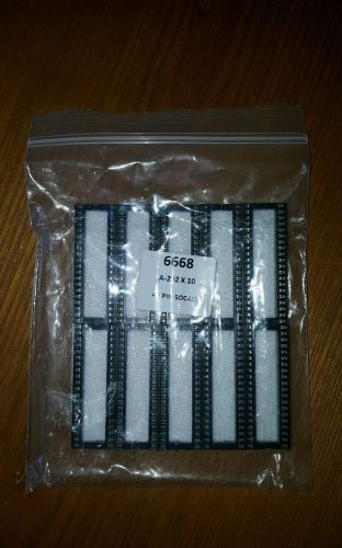 10 x 40 pin DIP IC Sockets Adaptor Solder Type