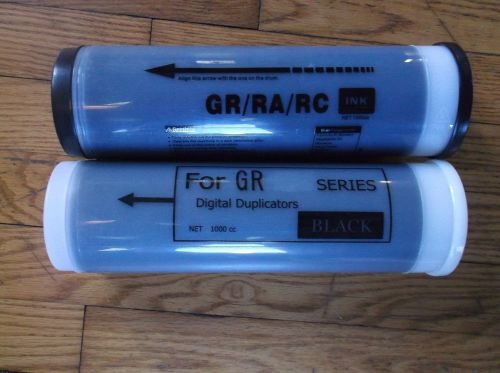 2 NEW BLACK INK for Riso GR3750 GR3710 GR2750 GR2710 GR2700 GR1750 Duplicator