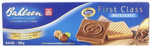 Bahlsen First Class Milk Chocolate Cookies, 4.4-Ounce Boxes (Pack of 12)