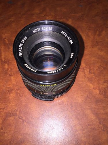 Auto ALPA 50mm f/1.7 lens SWISS MC Macro 2583368 Multi Coated, Camera Lens