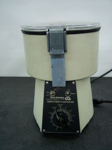 CLAY ADAMS SERO-FUGE II CENTRIFUGE CAT NO. 0541 WITH 12 PLACE ROTOR TESTED